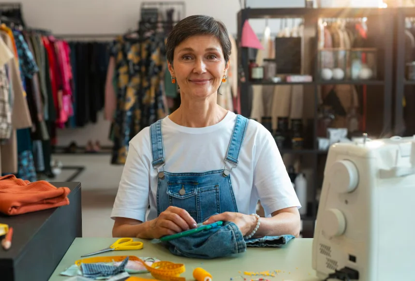 Emprendedora en su negocio